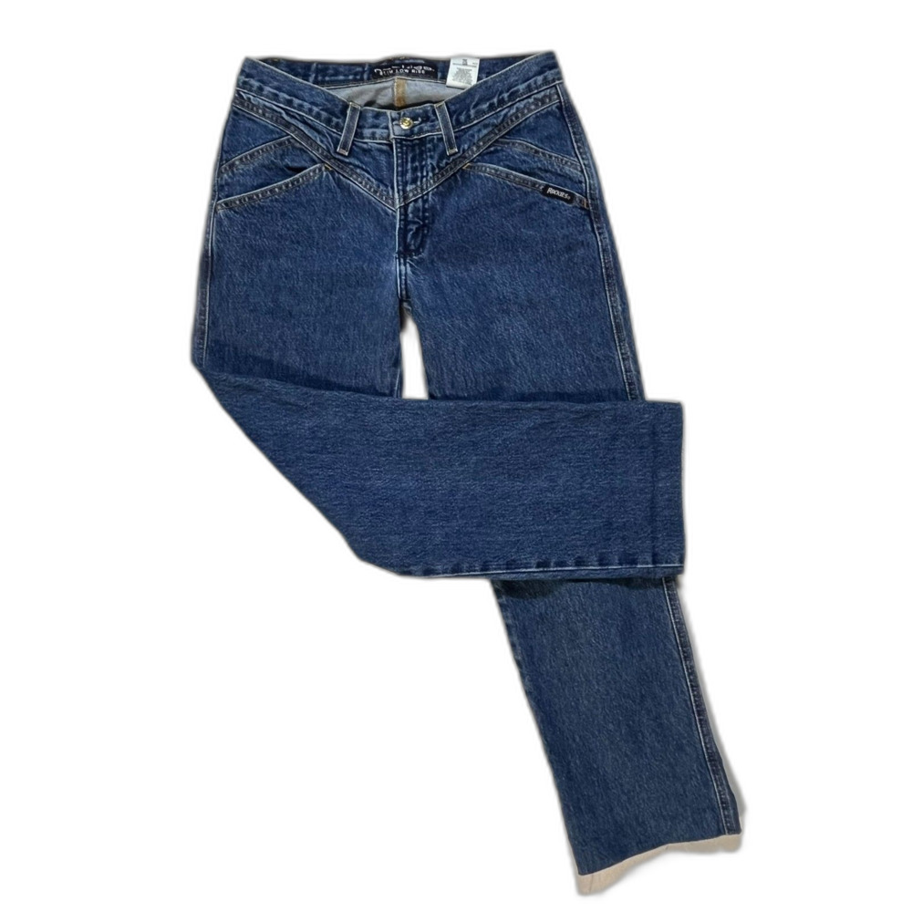 VTG Rocky Mountain Rockies Bareback Slim Low Rise Mom Jean 7 EUC Y2K Retro